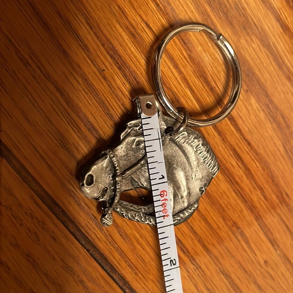 Vintage Pewter Horse Head Keychain - Picture 5 of 5